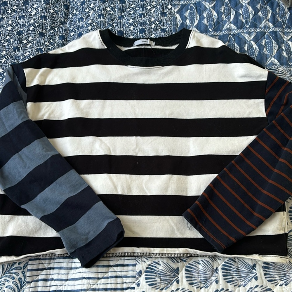 Adika multi-pattern striped long sleeve